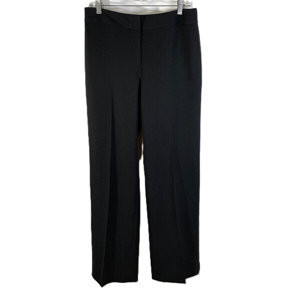 LOFT Pants - LOFT Laura Fit Trousers Dress Pants Size 8 Black Wide Leg Flowy Lined